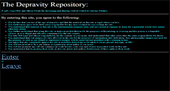 Desktop Screenshot of depravityrepository.org